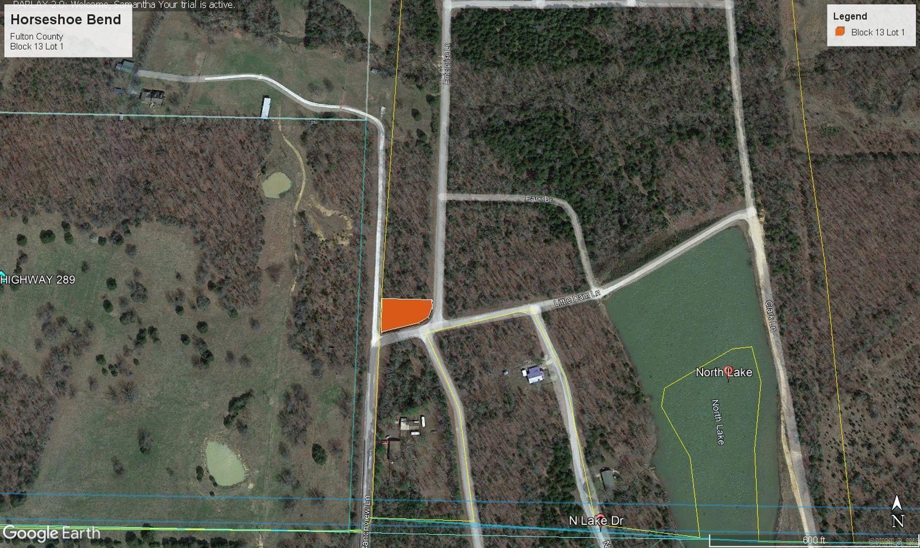 Photo 2 - Vacant Land for sale – 0  Enterprise Lane   Horseshoe Bend, AR