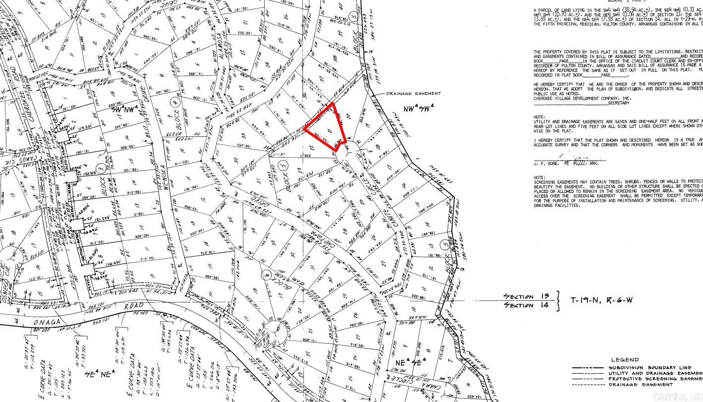 Photo 2 - Vacant Land for sale – Lot 21  Canute   Cherokee Village, AR