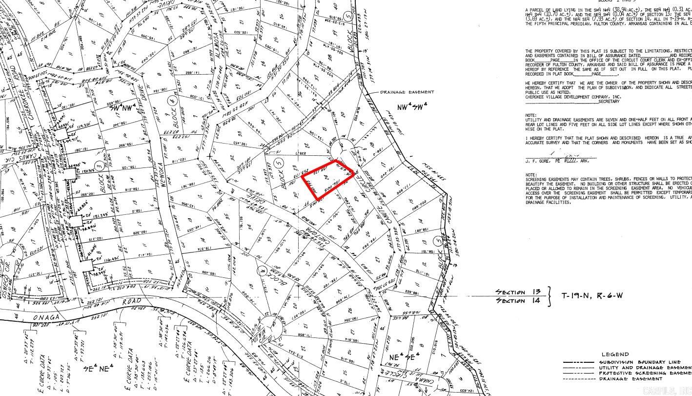 Photo 2 - Vacant Land for sale – Lot 24  Canute   Cherokee Village, AR