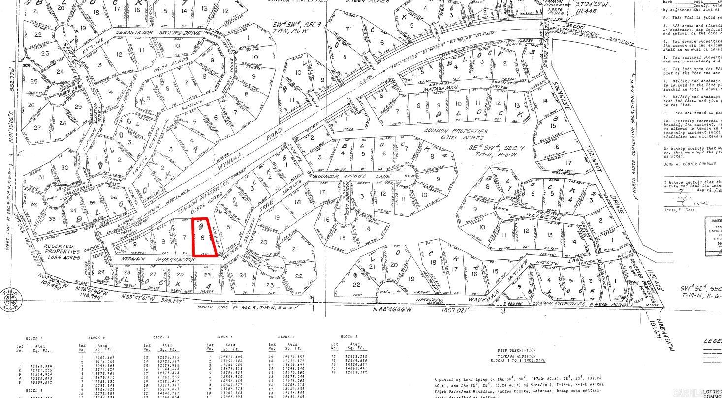 Photo 2 - Vacant Land for sale – Lot 8  Musquacook   Cherokee Village, AR