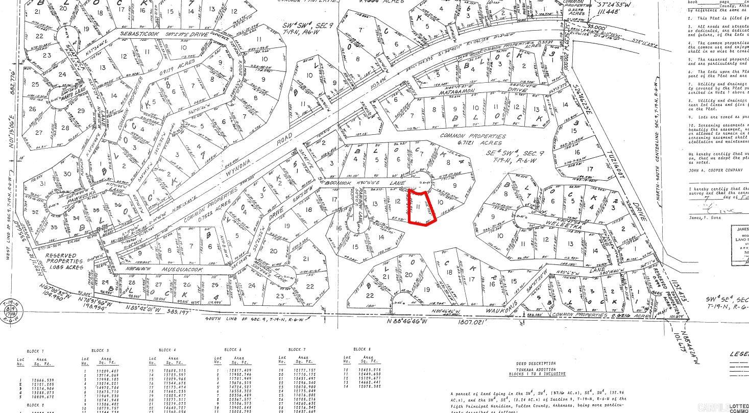 Photo 2 - Vacant Land for sale – Lot 11  Boomook   Cherokee Village, AR