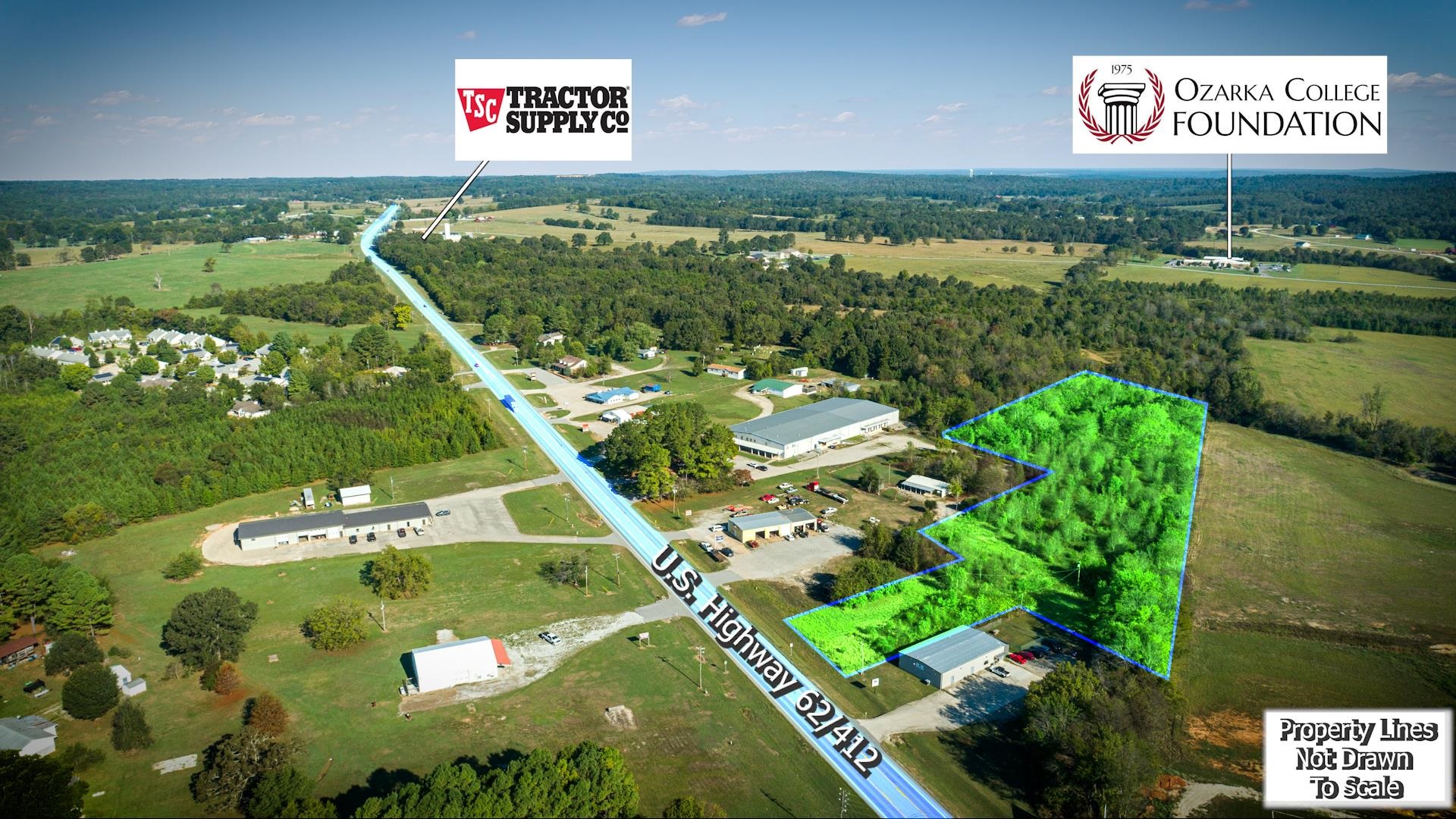 Photo 2 - Commercial / Industrial for sale – TBD  Hwy 62 West   Ash Flat, AR