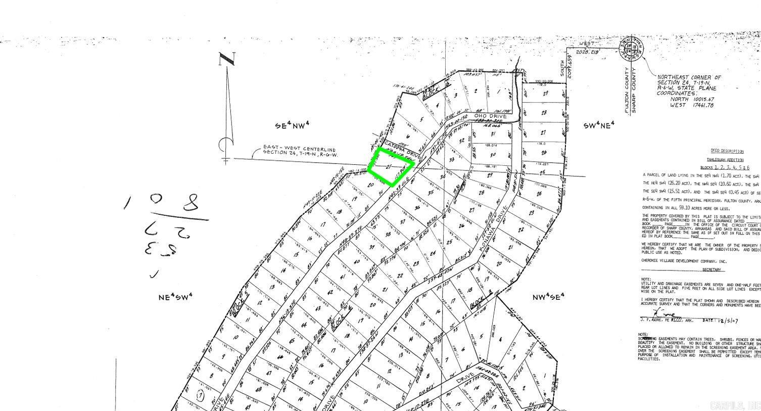 Photo 2 - Vacant Land for sale – Lot 21  Oho   Cherokee Village, AR