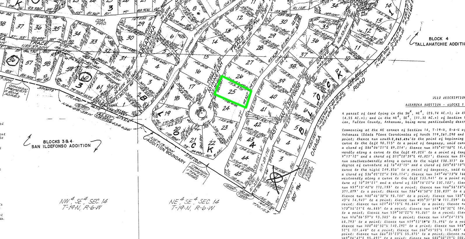 Photo 2 - Vacant Land for sale – Lot 25  Minnekah   Cherokee Village, AR