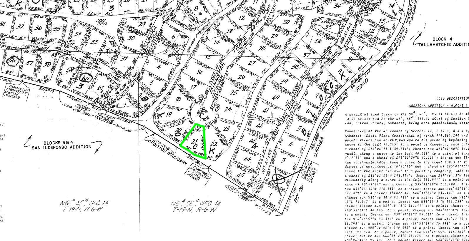 Photo 2 - Vacant Land for sale – Lot 21  Minnekah   Cherokee Village, AR