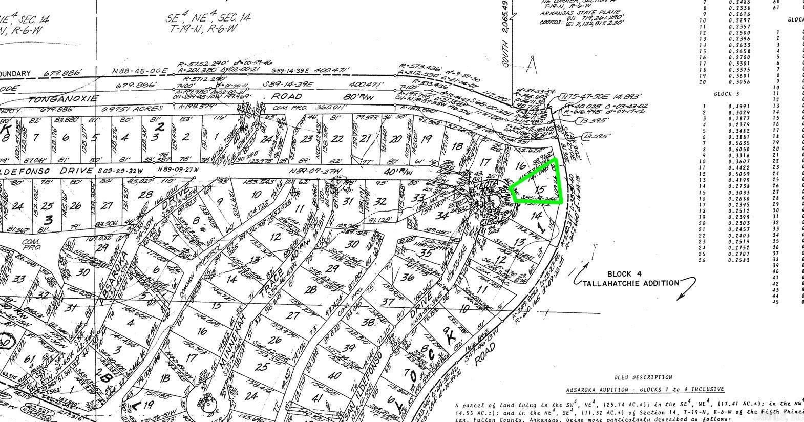 Photo 2 - Vacant Land for sale – Lot 15  Keota   Cherokee Village, AR