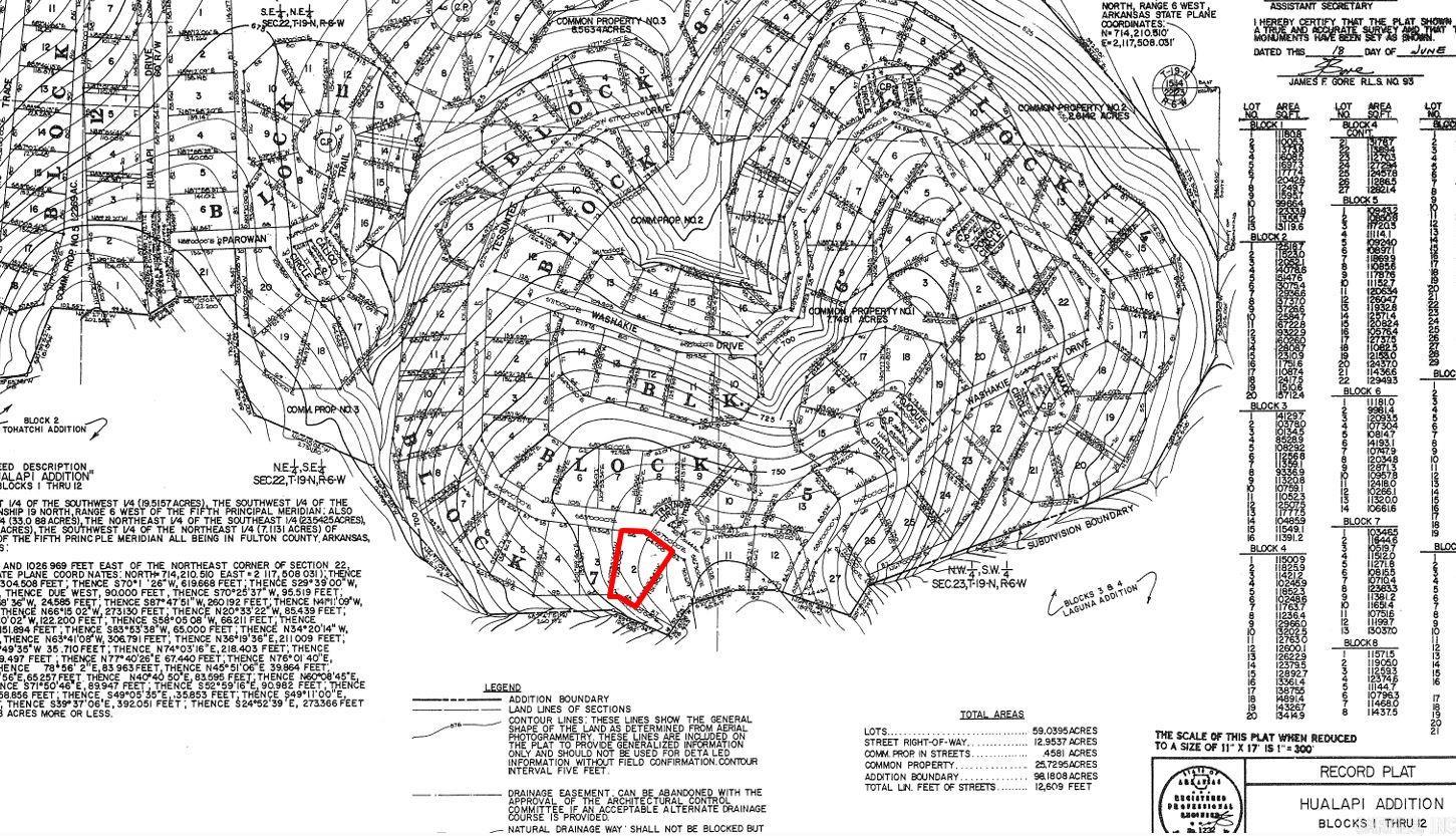 Photo 2 - Vacant Land for sale – Lot 2  Tessuntee   Cherokee Village, AR