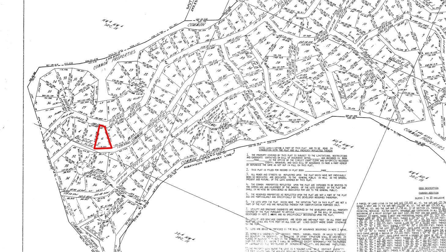 Photo 2 - Vacant Land for sale – Lot 6  Piasano   Cherokee Village, AR
