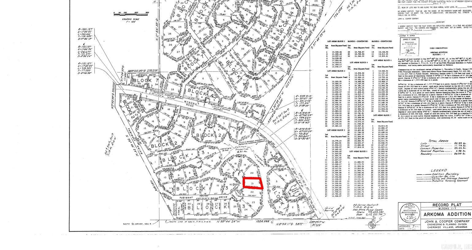 Photo 2 - Vacant Land for sale – Lot 21  Tuzigoot   Cherokee Village, AR