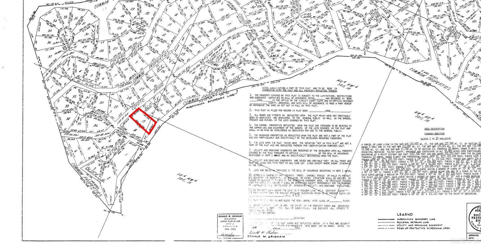Photo 2 - Vacant Land for sale – Lot 13  Coyote   Cherokee Village, AR