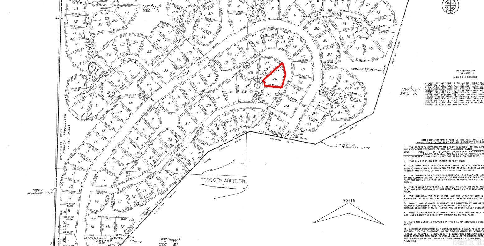 Photo 2 - Vacant Land for sale – Lot 26  Cowee   Cherokee Village, AR