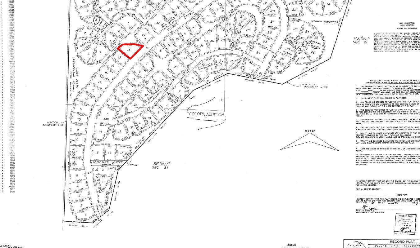 Photo 2 - Vacant Land for sale – Lot 18  Toquo   Cherokee Village, AR