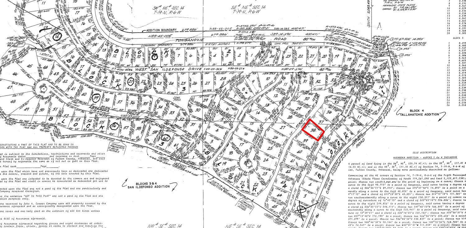 Photo 2 - Vacant Land for sale – Lot 38 E San Ildefonso   Cherokee Village, AR
