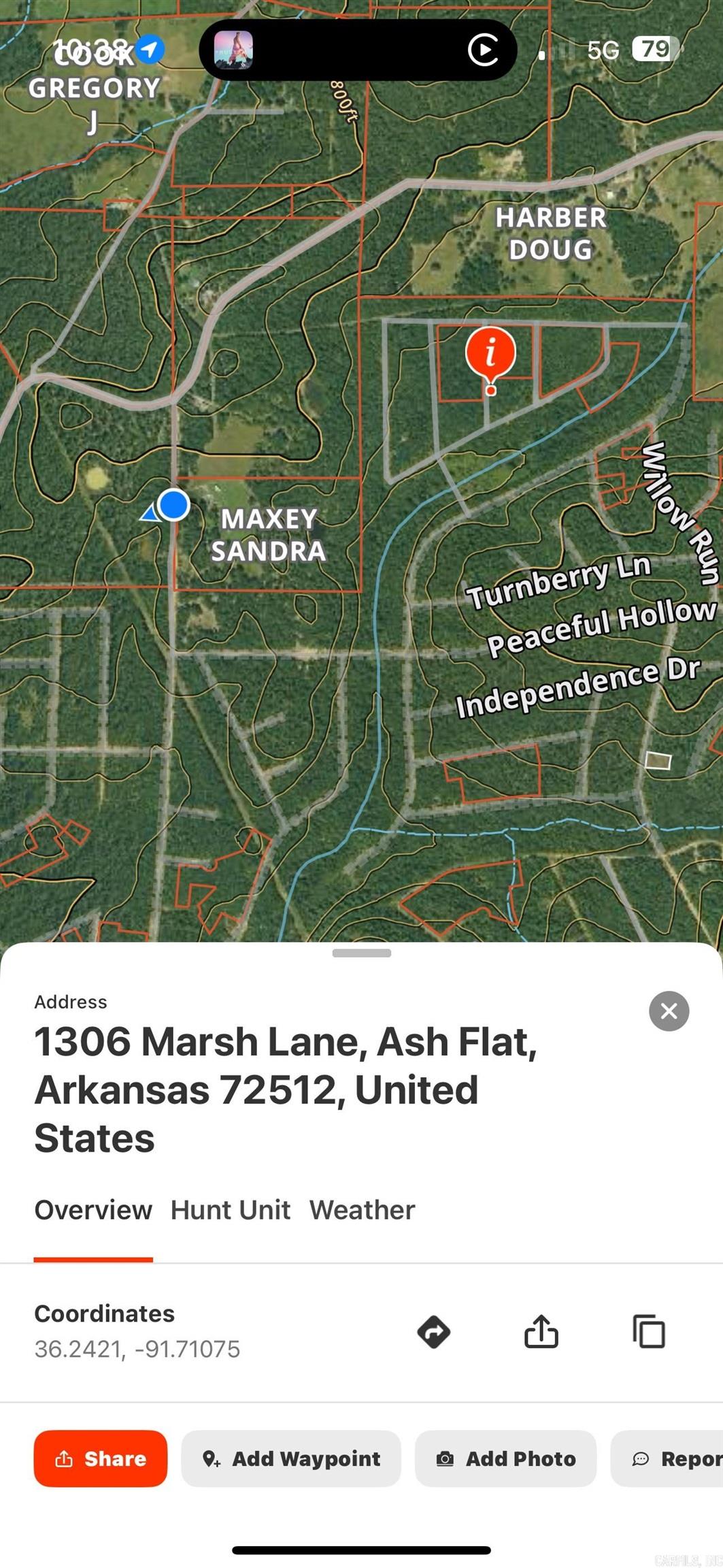 Photo 7 - Vacant Land for sale – 1609  Old Strawberry Lane   Horseshoe Bend, AR