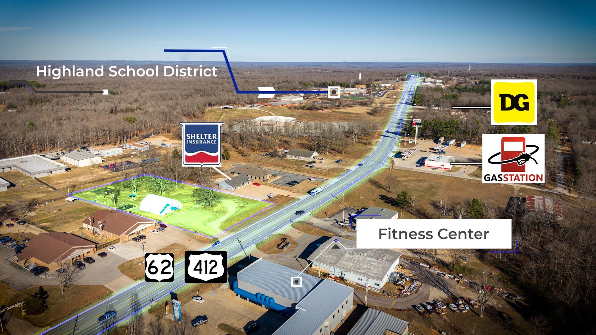 Commercial / Industrial for sale – 1647  HWY 62/412   Highland, AR