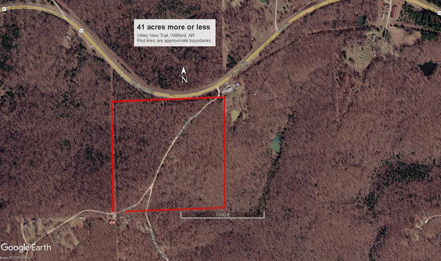 Vacant Land for sale – xx  Valley View   Williford, AR